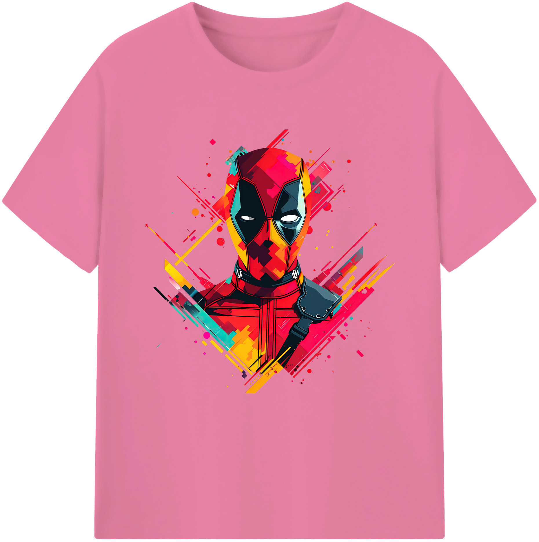 （画像用） Deadpool デッドプール 綿100％半袖Tシャツ（フロントプリント）